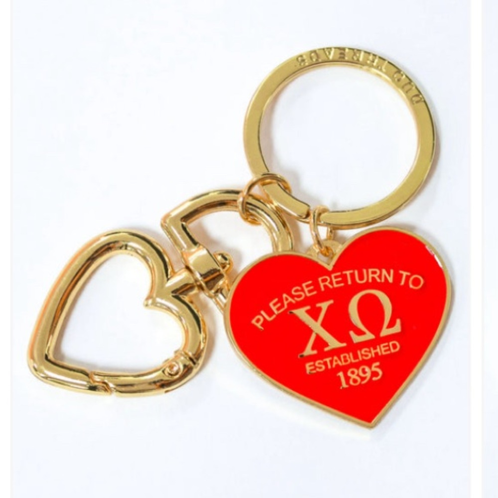 NWT Chi O key ring